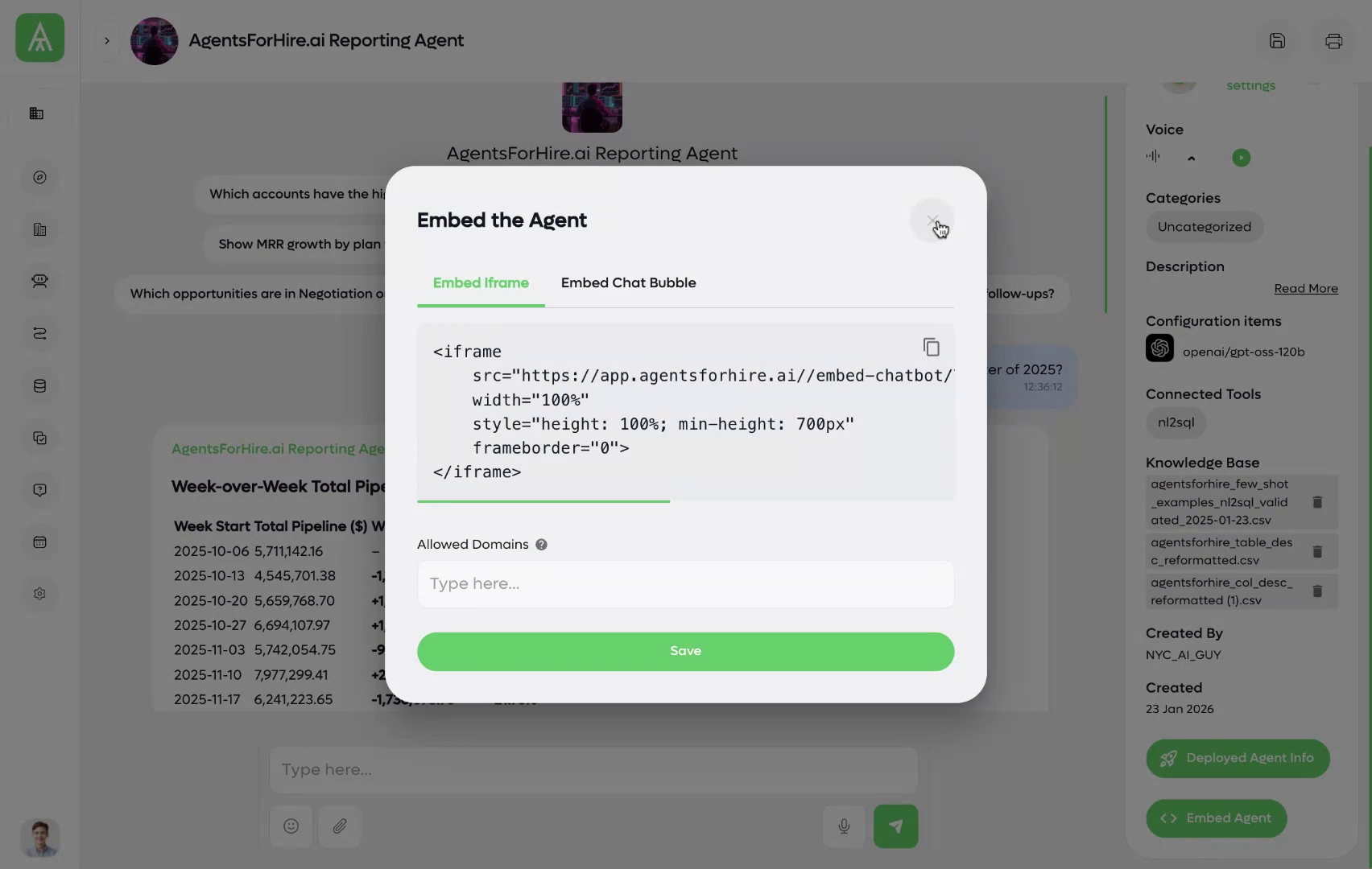 Embed instructions