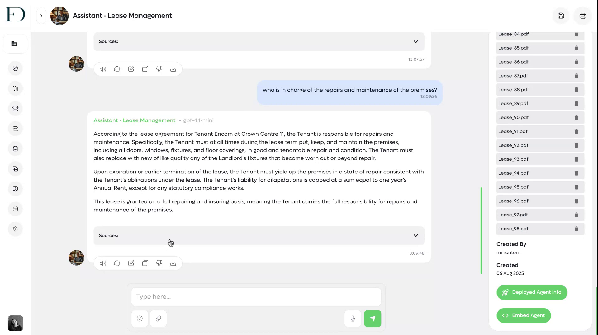 Review answer and source list