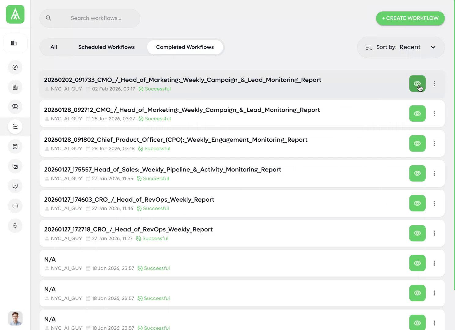 Completed report example
